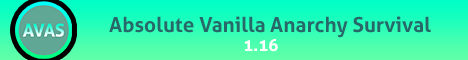 Join Absolute Vanilla Anarchy Survival (AVAS) Minecraft Server
