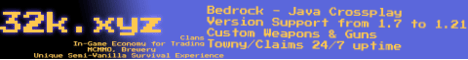 32K.XYZ - Minecraft Server v1.21 | यूएसए में हमसे जुड़ें!