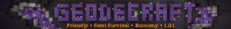 GeodeCraft Minecraft Server v1.21 - Rejoignez-nous aux États-Unis !