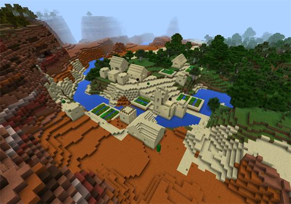 1307477: Sand Village in Three Different Biomes