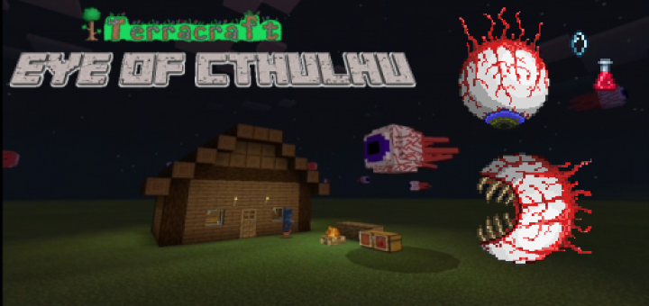 TerraCraft: Eye of Cthulhu Boss (Wandering Eye Update)
