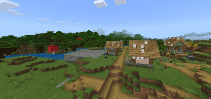 Download Stronghold Generated Above Surface - Minecraft PE Seeds