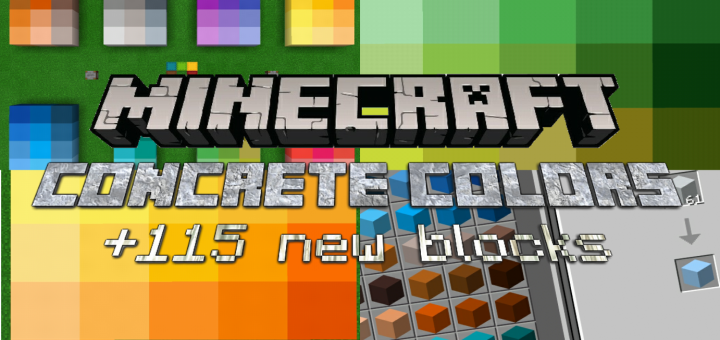 Download Concrete Colors Addon (+115 New Colors Added) - Minecraft PE Addons