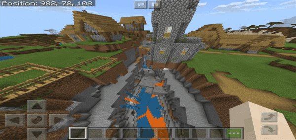 Spawn Near Village, Stronghold & Mineshaft Seed