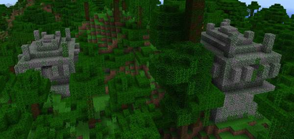 -368048932: Two Jungle Temples At Spawn