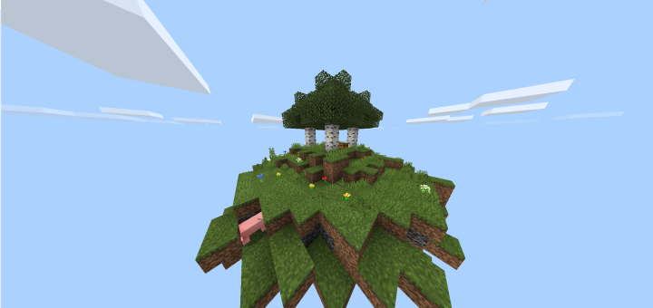 Download BubbleGumPizza’s Skyblock - Minecraft PE Maps