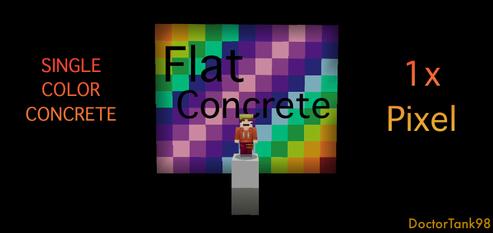Download Flat Concrete - Minecraft PE Texture Packs