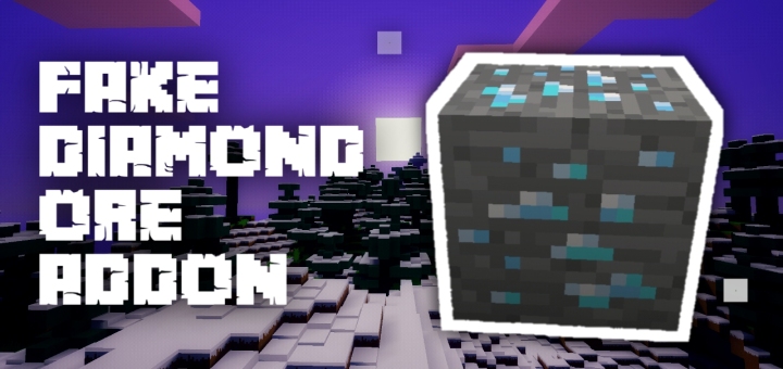 Download Fake Diamond Ore Addon - Minecraft PE Addons