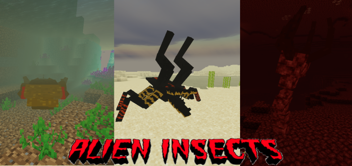 Download Alien Insects UPDATE 5 Add-on - Minecraft PE Addons