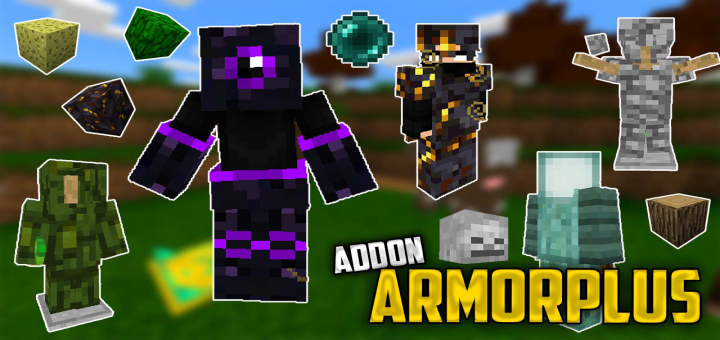 Download ARMORPLUS Addon (Big Update) - Minecraft PE Addons