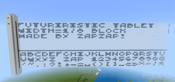 Project: Futurisic Tablet (1/8 Block Width)