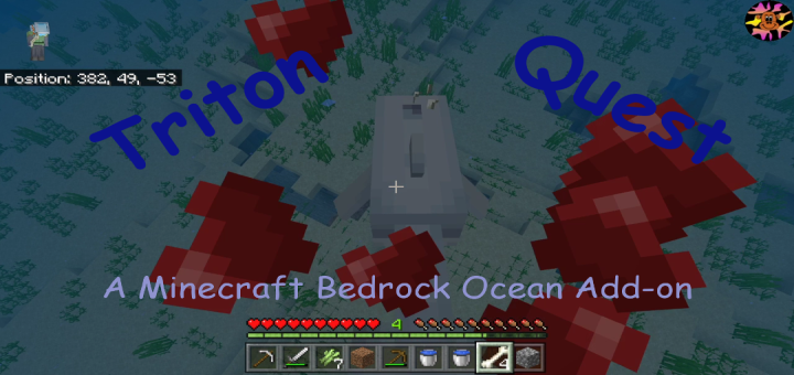 Triton Quest Minecraft Bedrock Ocean Add-On