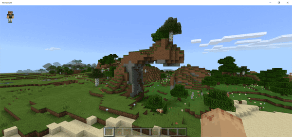 Big Overhang, Village, Ice Spikes Biome, Ravine Near Spawn Seed