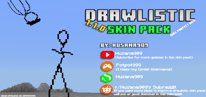 Download Drawlistic Skin Pack 1.1.0 - Minecraft Skin Packs
