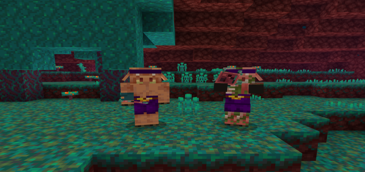 Download Piglin Fungus Throwers Addon - Minecraft PE Addons