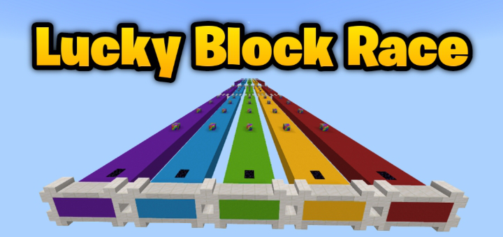 Rainbow Lucky Block Race