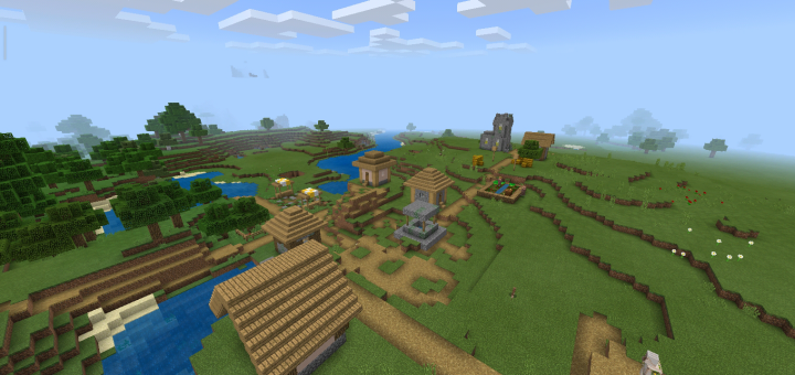 Village, Pyramid, Badland Savannah, Mesa and Flat Lands Nearby!
