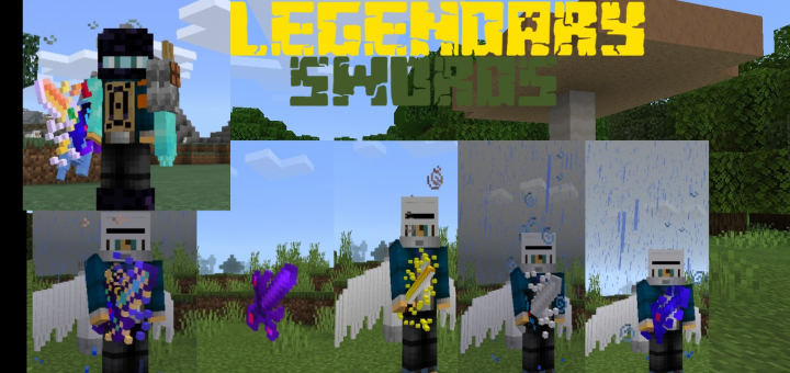 Download LEGENDARY Swords v3.5 - Minecraft PE Addons