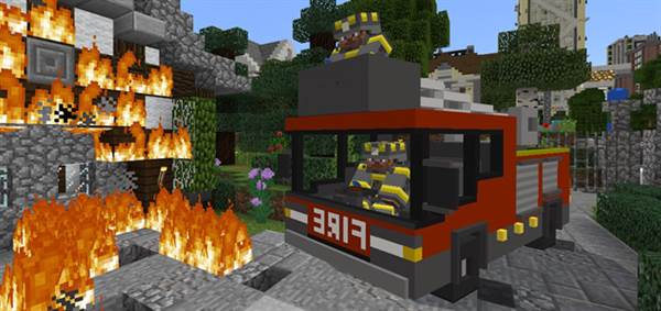 Download FireEngine Addon - Minecraft PE Addons