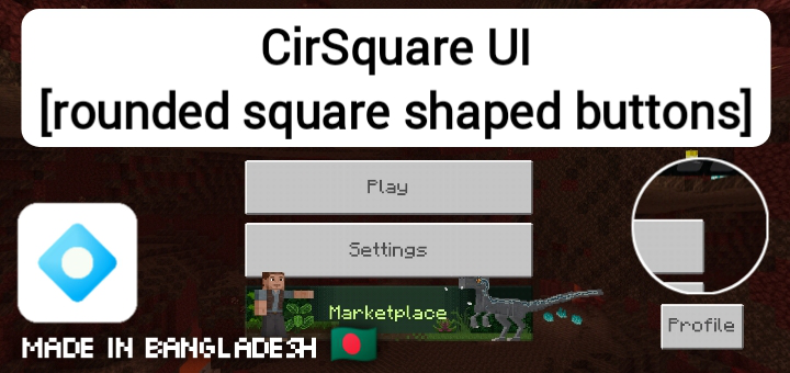CirSquare UI [Rounded Square Shaped Buttons]