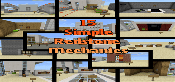 Download 15 Simple Redstone Mechanics - Minecraft PE Maps