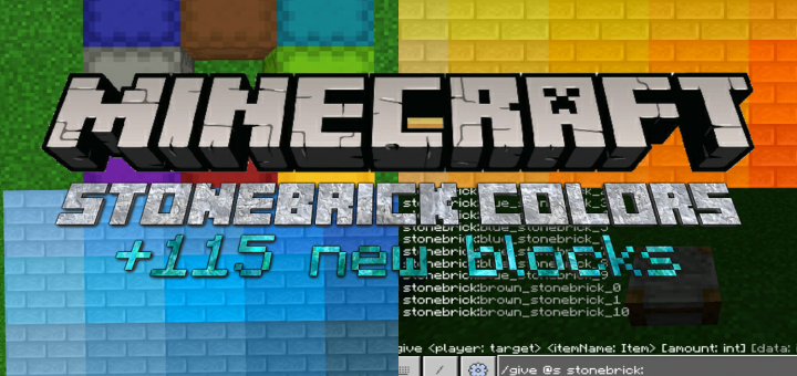 Download More Stone Brick Colors (+115 New Blocks) - Minecraft PE Addons
