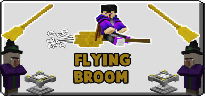 Download Flying Broom Addon - Minecraft PE Addons