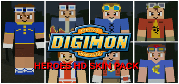 Digimon Heroes HD Skin Pack