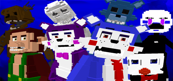 Five Nights at Candy’s Animatronics 3D Add-on