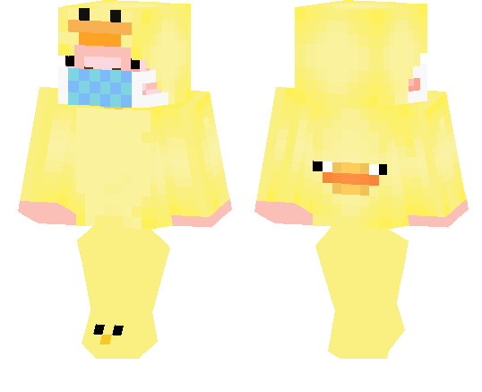 Pig with Mask in Duck Suit