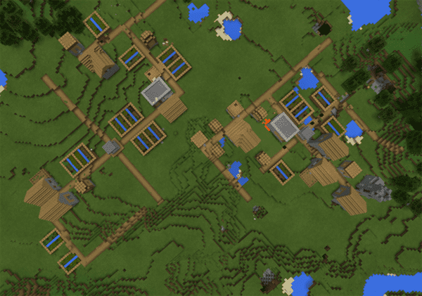 1416425097: Double Village With Two Blacksmiths