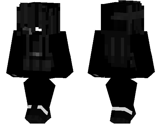 Dark Black Shadow Vest Girl