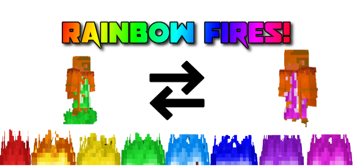 Rainbow Fires Resource Pack! + Low-fire