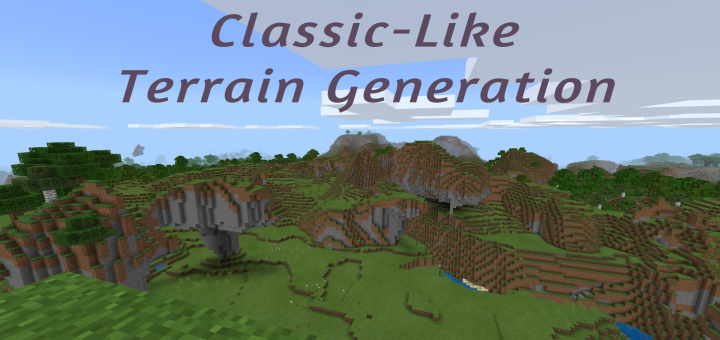 Download Classic-Like Terrain Generation - Minecraft PE Addons