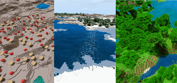 Endless Biomes: Forests, Winter, Mycelium