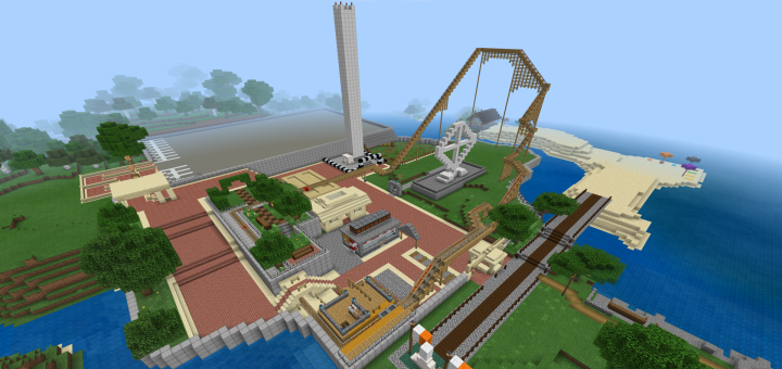 Download The City of Greendale Alpha v0.4.0: The Amusement Update! (Kind of…) - Minecraft PE Maps