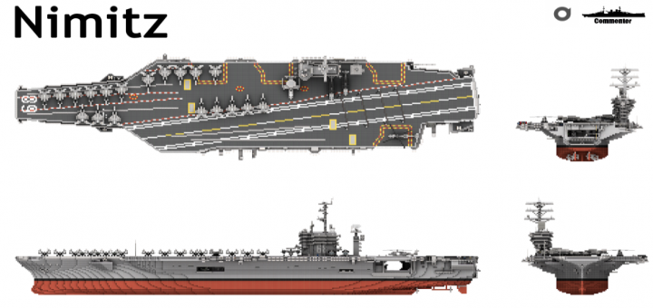 Download USS Nimitz and USS Dwight D.Eisenhower - Minecraft PE Maps