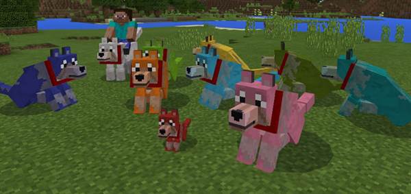 Download Colorful Mutant Wolves Addon - Minecraft PE Addons