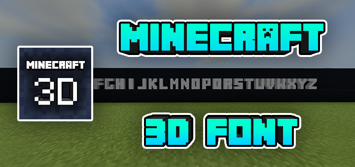 Minecraft 3D Font Addon