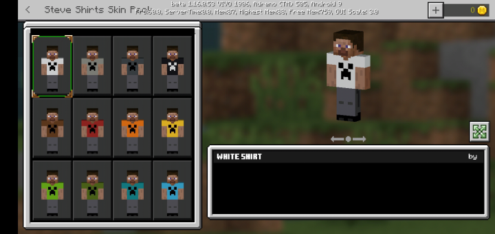 Steve Shirts Skin Pack