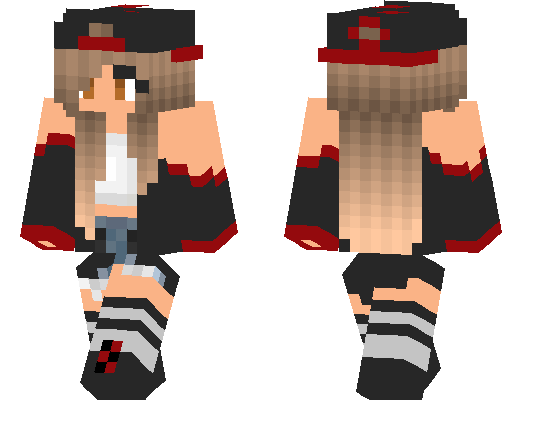 Red and Black Tomboy Skin