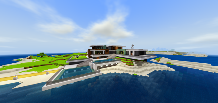 Download Seaside Modern House - Minecraft PE Maps