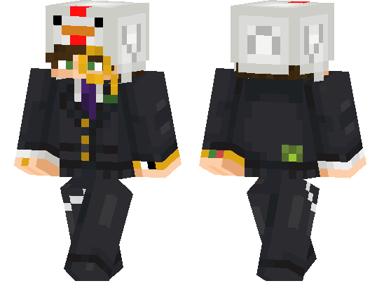 Chicken Hat and Business Atire