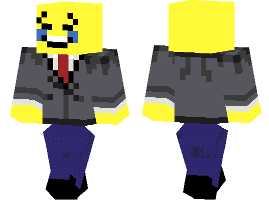 Laughing Crying Emoji with suit
