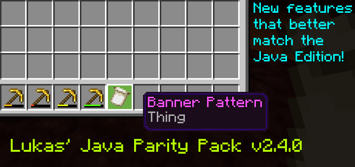 Lukas’ Java Parity Pack