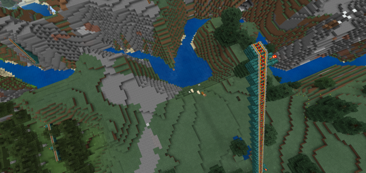 Download The Epic Roller Coaster - Minecraft PE Maps