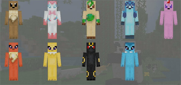 Eevee Evolutions in MCPE