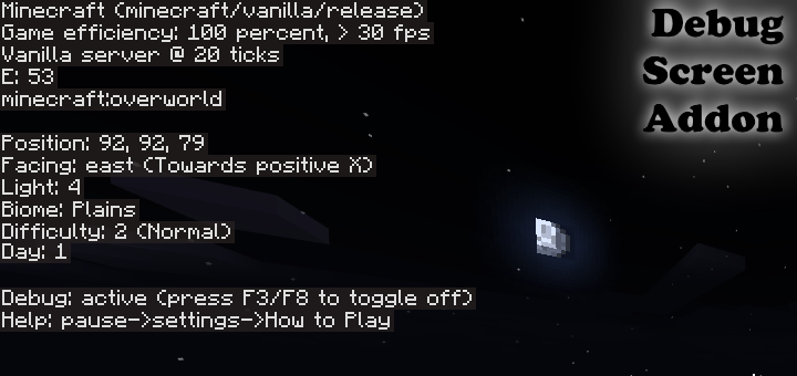 Java Debug Screen Addon
