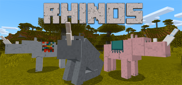 Download RHINOS! Addon! - Minecraft PE Addons