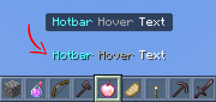 Custom Hotbar Hover Text